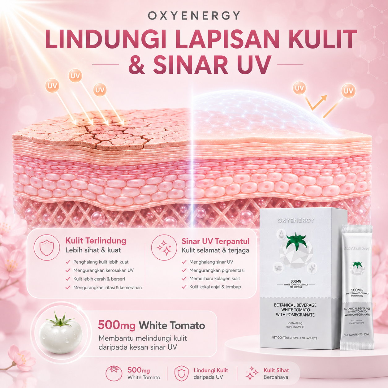Kesan sinaran UV pada kulit
